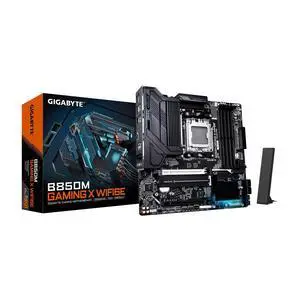 GIGABYTE B850M Gaming X WIFI6E AMD AM5 mATX Motherboard, Support AMD Ryzen 9000/8000/7000 Series, DDR5, 10+2+2 Power Phase, 2X M.2, PCIe 5.0, USB-C, WIFI6E, 2.5GbE LAN, EZ-Latch, 5-Year War GIGABYTE B850M Gaming X WIFI6E AMD AM5 mATX Motherboard, Support AMD Ryzen 9000/8000/7000 Series, DDR5, 10+2+2 Power Phase, 2X M.2, PCIe 5.0, USB-C, WIFI6E, 2.5GbE LAN, EZ-Latch, 5-Year War