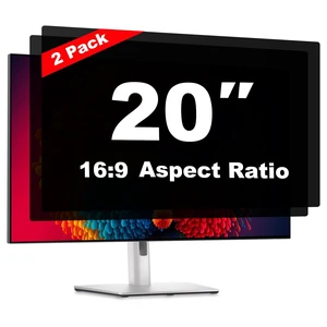20 Inch Computer Privacy Screen Shield 2 Pack for 16:9 Widescreen Desktop 20 Inch Computer Privacy Screen Shield 2 Pack for 16:9 Widescreen Desktop