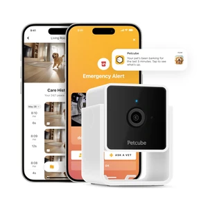 Petcube Cam Indoor Wi-Fi Home Security Camera with App, 1080p HD Petcube Cam Indoor Wi-Fi Home Security Camera with App, 1080p HD