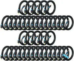 Maximm HDMI Cable 4K Ultra HD 4 Foot (50 Pack) Nylon Braided HDMI 2.0 Cable, High Speed 18Gbps 4K60Hz HDR, 3D, 2160p, 1080p, HDCP 2.2, ARC, HDMI Cables for Monitors, HDTV Maximm HDMI Cable 4K Ultra HD 4 Foot (50 Pack) Nylon Braided HDMI 2.0 Cable, High Speed 18Gbps 4K60Hz HDR, 3D, 2160p, 1080p, HDCP 2.2, ARC, HDMI Cables for Monitors, HDTV