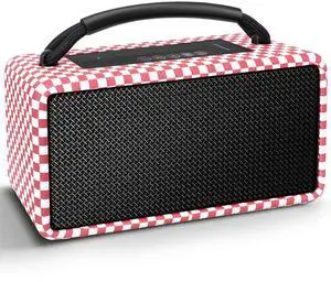 DINDIN Portable Bluetooth Speaker 80W (Peak), 20H Playtime, Wireless Big Wood Boombox with Deep Bass, Subwoofer, TWS, Large, Loud Speaker for Party, Outdoor, Backyard, Beach, Home,GiftPink+White DINDIN Portable Bluetooth Speaker 80W (Peak), 20H Playtime, Wireless Big Wood Boombox with Deep Bass, Subwoofer, TWS, Large, Loud Speaker for Party, Outdoor, Backyard, Beach, Home,GiftPink+White