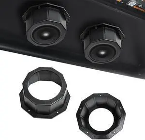 RERPRO 2PCS 6.5 Inch Speaker Box Pods Enclosure, Angled Speaker Boxes for Marine, UTVs, RVs, Truck, Golf Carts, ATVs, Doors, 9.64" Surface Mount, with Spacer, Pre-Drill Hole RERPRO 2PCS 6.5 Inch Speaker Box Pods Enclosure, Angled Speaker Boxes for Marine, UTVs, RVs, Truck, Golf Carts, ATVs, Doors, 9.64" Surface Mount, with Spacer, Pre-Drill Hole