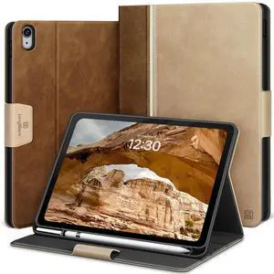 KingBlanc Case for iPad (A16) 11th Generation 11-inch 2025, iPad 10th Generation 10.9" 2022 with Pencil Holder, Vegan Leather Protective Stand Cover, Auto Sleep Wake, Multi-Angle Viewing/Typing, Beige KingBlanc Case for iPad (A16) 11th Generation 11-inch 2025, iPad 10th Generation 10.9" 2022 with Pencil Holder, Vegan Leather Protective Stand Cover, Auto Sleep Wake, Multi-Angle Viewing/Typing, Beige