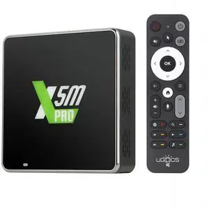 Ugoos X5m PRO TV Box Android 14.0 Amlogic S905x5m 4GB RAM 32GB ROM 2.4G/5G Dual WiFi Ethernet 1000M USB 2.0 BT5.4 Support AV1 VP9 H.265 4K HDR Box Ugoos X5m PRO TV Box Android 14.0 Amlogic S905x5m 4GB RAM 32GB ROM 2.4G/5G Dual WiFi Ethernet 1000M USB 2.0 BT5.4 Support AV1 VP9 H.265 4K HDR Box