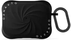 ORNARTO Vortuxe for AirPods Pro 3 Case - 2X MIL-STD Drop Protection, Liquid Silicone Shockproof Cover with Carabiner, Sleek Aesthetic Case for AirPods Pro 3rd Generation-Black ORNARTO Vortuxe for AirPods Pro 3 Case - 2X MIL-STD Drop Protection, Liquid Silicone Shockproof Cover with Carabiner, Sleek Aesthetic Case for AirPods Pro 3rd Generation-Black