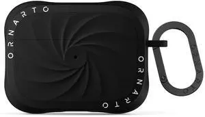 ORNARTO Vortuxe for AirPods Pro 2 Case - 2X MIL-STD Drop Protection, Liquid Silicone Shockproof Cover with Carabiner, Sleek Aesthetic Case for AirPods Pro 2nd / 1st Generation-Blac ORNARTO Vortuxe for AirPods Pro 2 Case - 2X MIL-STD Drop Protection, Liquid Silicone Shockproof Cover with Carabiner, Sleek Aesthetic Case for AirPods Pro 2nd / 1st Generation-Blac