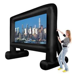 QILEBA 14 FT Inflatable Movie Screen Blow up Mega Movie Projection Outdoor Screen QILEBA 14 FT Inflatable Movie Screen Blow up Mega Movie Projection Outdoor Screen