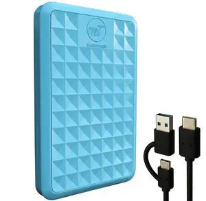 ModusTech Facet 500GB External Hard Drive Portable USB-C/USB 3.1 Plug & Play Ultra-Slim HDD Hard Drive for Backup, Gaming, PC, Mac, Laptop, PS4, Xbox, Smart TV (Blue) ModusTech Facet 500GB External Hard Drive Portable USB-C/USB 3.1 Plug & Play Ultra-Slim HDD Hard Drive for Backup, Gaming, PC, Mac, Laptop, PS4, Xbox, Smart TV (Blue)