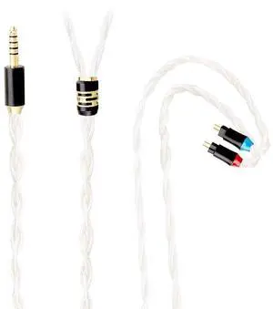 Tirstrup 2 Pin IEM Earphone Cable for Inear Monitor-Silver Plated Copper Connector 2Pin 0.78mm /MMCX/Sens IE80/IE40Pro/IE100/IE300/ATH-E40/E50/IM50/IM70 (4.4mm) Tirstrup 2 Pin IEM Earphone Cable for Inear Monitor-Silver Plated Copper Connector 2Pin 0.78mm /MMCX/Sens IE80/IE40Pro/IE100/IE300/ATH-E40/E50/IM50/IM70 (4.4mm)