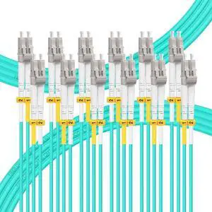 FLYPROFiber- 0.2M-6Pack OM3 LC to LC Fiber Patch Cable, MM Multimode Fiber Optic Cable, MMF Multi Mode Fiber Jumper Cord, 10Gb/40Gb, Duplex, 50/125um, LSZH, 0.2M(7in)-6Pack FLYPROFiber- 0.2M-6Pack OM3 LC to LC Fiber Patch Cable, MM Multimode Fiber Optic Cable, MMF Multi Mode Fiber Jumper Cord, 10Gb/40Gb, Duplex, 50/125um, LSZH, 0.2M(7in)-6Pack