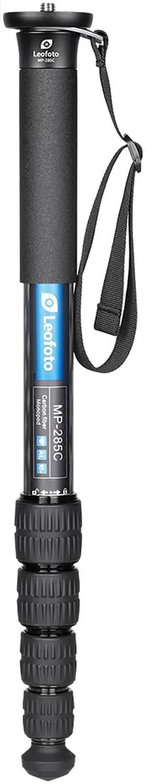Leofoto MP-285C 5 Section Travel Monopod Carbon Fiber 60" Tall 17" Folded 1/4" & 3/8" Leofoto MP-285C 5 Section Travel Monopod Carbon Fiber 60" Tall 17" Folded 1/4" & 3/8"