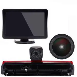 HD 1280 * 720 Pixel Third 3rd Brake Light Backup Camera Top Mount Rear Light Lamp Reverse Camera+4.3" LCD Monitor Replacement for Ford Transit Connect 2014-2017 Transporter HD 1280 * 720 Pixel Third 3rd Brake Light Backup Camera Top Mount Rear Light Lamp Reverse Camera+4.3" LCD Monitor Replacement for Ford Transit Connect 2014-2017 Transporter