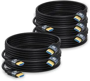 8K HDMI 2.1 Cables 10FT 5-Pack, High Speed HDMI Gaming Monitor Cable for PS5 TV-8K ARC&eARC HDMI Cord-165/180/240Hz, HDCP2.3, 3D/HDR10 for Soundbar, PS5, PS4, TV, Xbox, Roku, Cinema, Computer, Moni 8K HDMI 2.1 Cables 10FT 5-Pack, High Speed HDMI Gaming Monitor Cable for PS5 TV-8K ARC&eARC HDMI Cord-165/180/240Hz, HDCP2.3, 3D/HDR10 for Soundbar, PS5, PS4, TV, Xbox, Roku, Cinema, Computer, Moni