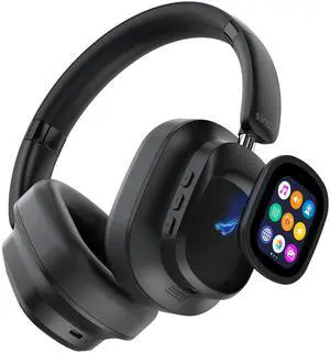 Siindoo Hybrid ANC Wireless Headphones with Multi Magnetic Touch Control LED Screen,Built-in 1GB MP3 Player,APP Customization,HiFi Stereo Sound, Lightweight Foldable Siindoo Hybrid ANC Wireless Headphones with Multi Magnetic Touch Control LED Screen,Built-in 1GB MP3 Player,APP Customization,HiFi Stereo Sound, Lightweight Foldable