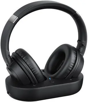 Wireless Headphones for TV Watching, TV Headphones Wireless for Seniors with Versatile Transmitter Charging Dock, Instant Audio Sync, 60-Hour Playtime, Perfect for Parents & Seniors, Bla Wireless Headphones for TV Watching, TV Headphones Wireless for Seniors with Versatile Transmitter Charging Dock, Instant Audio Sync, 60-Hour Playtime, Perfect for Parents & Seniors, Bla