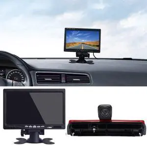 HD 1280 * 720 Pixel Third 3rd Brake Light Backup Camera Top Mount Rear Light Lamp Reverse Camera+7" LCD Monitor Replacement for Ford Transit Connect 2014-2017 Transporter HD 1280 * 720 Pixel Third 3rd Brake Light Backup Camera Top Mount Rear Light Lamp Reverse Camera+7" LCD Monitor Replacement for Ford Transit Connect 2014-2017 Transporter