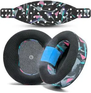 WC Mod Kit V2 for Maxwell Gen 1 Cooling Gel Earpads + Extra Wide Silicone Headband Compatible with Audeze Maxwell Xbox & PS5 Gen 1 by Wicked Cushions ^^ Enhanced Comfort & Cooling ^^ 90's Black WC Mod Kit V2 for Maxwell Gen 1 Cooling Gel Earpads + Extra Wide Silicone Headband Compatible with Audeze Maxwell Xbox & PS5 Gen 1 by Wicked Cushions ^^ Enhanced Comfort & Cooling ^^ 90's Black