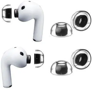 Crystal for AirPods Pro 3 Ear Tips Replacement, AirPods Pro Ear Tips with Secure Fit, Anti-Slip Grip, Noise Isolation, Premium Silicone, AirPod Pro 3 Accessories 2-Pair (L) Crystal for AirPods Pro 3 Ear Tips Replacement, AirPods Pro Ear Tips with Secure Fit, Anti-Slip Grip, Noise Isolation, Premium Silicone, AirPod Pro 3 Accessories 2-Pair (L)