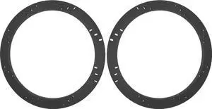 18" Subwoofer Speaker Spacers Depth Extender Extending Rings - 1" thick - ID: 17 1/8" OD: 18 7/8" - 1 Pair - SSK18K - Stackable - Perfect For Framing Fiberglass Enclosures 18" Subwoofer Speaker Spacers Depth Extender Extending Rings - 1" thick - ID: 17 1/8" OD: 18 7/8" - 1 Pair - SSK18K - Stackable - Perfect For Framing Fiberglass Enclosures