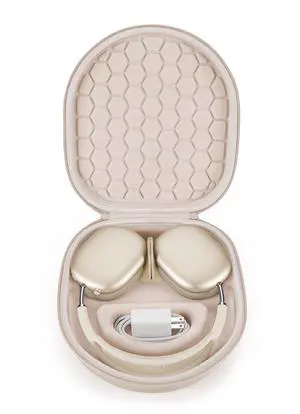 Smart Case for Apple AirPods Max Headphone Supports Sleep Mode, Hard Organizer Portable Carry Travel Cover Storage Bag (Beige) Smart Case for Apple AirPods Max Headphone Supports Sleep Mode, Hard Organizer Portable Carry Travel Cover Storage Bag (Beige)