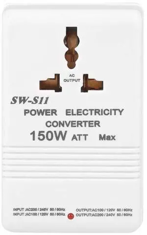 Voltage Converter SW-S11 150W Step-Up Step-Down Voltage Converter Channel Transformer Universal Power Adapter 220V-110V 110V-220V World Travel Worldwide Plug Adapter CN Plug Voltage Converter SW-S11 150W Step-Up Step-Down Voltage Converter Channel Transformer Universal Power Adapter 220V-110V 110V-220V World Travel Worldwide Plug Adapter CN Plug