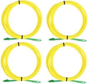 OpZonik 3M - 4Pack LC/APC to SC/APC Fiber Optic Patch Cable Single Mode Simplex Optical Patch Cord 9/125m Fiber Optic Cable LC APC-SC APC 3 Meter (9.8ft) Pack of 4 OpZonik 3M - 4Pack LC/APC to SC/APC Fiber Optic Patch Cable Single Mode Simplex Optical Patch Cord 9/125m Fiber Optic Cable LC APC-SC APC 3 Meter (9.8ft) Pack of 4