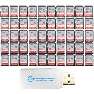 SanDisk Class 10 Memory Card 32GB 50 Pack Ultra SD Card SDSDUN4-032G-GN6IN SanDisk Class 10 Memory Card 32GB 50 Pack Ultra SD Card SDSDUN4-032G-GN6IN
