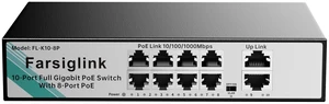 Farsiglink 8 Port Gigabit PoE Switch, 8 Ports PoE+@120W + 2 Uplink Farsiglink 8 Port Gigabit PoE Switch, 8 Ports PoE+@120W + 2 Uplink