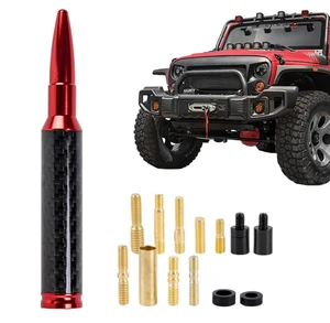 KARTONMOTOR Universal Real Carbon Fiber 50 Cal Car Antenna Compatible with Ford, Dodge, Chevrolet, GMC, Jeep, Toyota Truck Accessories 5.5" Replacement Car Antenna(Red) KARTONMOTOR Universal Real Carbon Fiber 50 Cal Car Antenna Compatible with Ford, Dodge, Chevrolet, GMC, Jeep, Toyota Truck Accessories 5.5" Replacement Car Antenna(Red)
