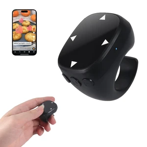 Wireless Bluetooth Air Finger Ring Mouse, Rechargeable TikTok Scrolling Ring with Touchscreen, Page Turner for E-Book Remote Control Short Video Camera Shutter, for Phone Tablet Android iOS(Bla Wireless Bluetooth Air Finger Ring Mouse, Rechargeable TikTok Scrolling Ring with Touchscreen, Page Turner for E-Book Remote Control Short Video Camera Shutter, for Phone Tablet Android iOS(Bla