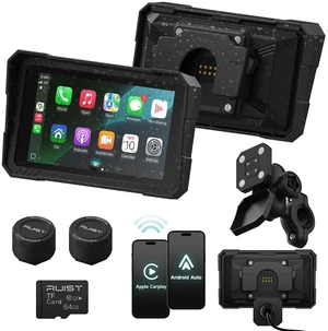 RUIST 5.0" Wireless Motorcycle CarPlay Screen with TPMS, Model MOX50 RUIST 5.0" Wireless Motorcycle CarPlay Screen with TPMS, Model MOX50