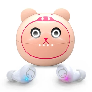 AMAFACE Bluetooth Wireless Earbuds for Kids Small Ears, TWS Bluetooth Headphones, HiFi Stereo Wireless Earphones Sweat-Proof Touch Control Headset with Cartoon Charging Case - Piggy Cat AMAFACE Bluetooth Wireless Earbuds for Kids Small Ears, TWS Bluetooth Headphones, HiFi Stereo Wireless Earphones Sweat-Proof Touch Control Headset with Cartoon Charging Case - Piggy Cat