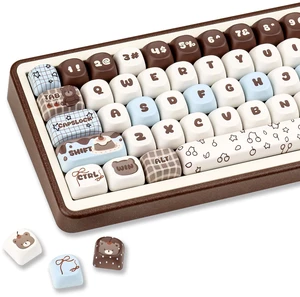 ZERRIOY 118-Keys Blue Cake Theme PBT Dye-Sublimation Custom Keycaps ZERRIOY 118-Keys Blue Cake Theme PBT Dye-Sublimation Custom Keycaps
