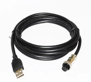 RIKYJIC USB to 5-Pin Aviation Connector Cable for Mad Catz TE2/TE2+ Fight Stick to PC Connection, 1 Meter Data Cable Original Cable Replacement RIKYJIC USB to 5-Pin Aviation Connector Cable for Mad Catz TE2/TE2+ Fight Stick to PC Connection, 1 Meter Data Cable Original Cable Replacement