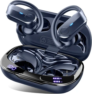 Ordtop Sport Wireless Earbuds with Earhooks, 70H, IPX8 Waterproof, Blue Ordtop Sport Wireless Earbuds with Earhooks, 70H, IPX8 Waterproof, Blue