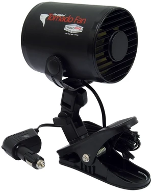 RoadPro RPSC-857 12-Volt Tornado Truck Fan with Mounting Clip, Small 12v Cooling Fan, Black RoadPro RPSC-857 12-Volt Tornado Truck Fan with Mounting Clip, Small 12v Cooling Fan, Black
