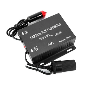 20A 24V to 12V Car Power Supply Converter DC Power Supply Adapter Step Down Transformer Cigarette Lighter Type for Car Audio Walkie Talkie LED 20A 24V to 12V Car Power Supply Converter DC Power Supply Adapter Step Down Transformer Cigarette Lighter Type for Car Audio Walkie Talkie LED