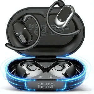 Open Ear Headphones, NEW Over Ear Earbuds with 4 ENC Noise-Canceling Mic Open Ear Headphones, NEW Over Ear Earbuds with 4 ENC Noise-Canceling Mic