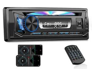 Single Din Car Stereo with CD Player FM AM Car Radio Bluetooth USB 240W Single Din Car Stereo with CD Player FM AM Car Radio Bluetooth USB 240W
