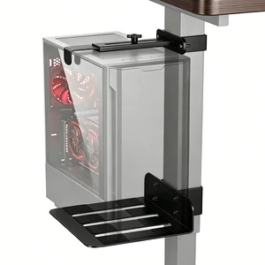 Under Desk PC Mount, No Drill CPU Holder for Standing Desks, Supports up to 50 lbs, Adjustable Width 6.8911.22 & Max Height 21.65, Clamp-on Desk PC Holder for Standing Desk, with Non-Slip Pads Under Desk PC Mount, No Drill CPU Holder for Standing Desks, Supports up to 50 lbs, Adjustable Width 6.8911.22 & Max Height 21.65, Clamp-on Desk PC Holder for Standing Desk, with Non-Slip Pads