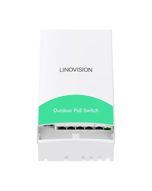 LINOVISION Outdoor 5 Ports Gigabit Passthrough PoE Switch with 1 SFP Uplink LINOVISION Outdoor 5 Ports Gigabit Passthrough PoE Switch with 1 SFP Uplink