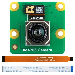 IMX708 12MP Camera Module 120 FOV Auto-Focus, High Dynamic Range (HDR) Includes 15-15pin, 15-22pin Cable Compatible with Raspberry Pi 5/4B+/3B+/3B/Zero IMX708 12MP Camera Module 120 FOV Auto-Focus, High Dynamic Range (HDR) Includes 15-15pin, 15-22pin Cable Compatible with Raspberry Pi 5/4B+/3B+/3B/Zero