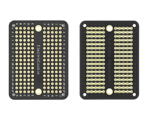 ElectroCookie Mini PCB Prototype Board Solderable Breadboard for DIY Electronics, Compatible for Mini Arduino Soldering Projects, Gold-Plated (50 Pack, Black) ElectroCookie Mini PCB Prototype Board Solderable Breadboard for DIY Electronics, Compatible for Mini Arduino Soldering Projects, Gold-Plated (50 Pack, Black)