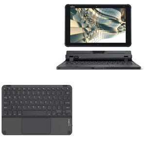BoxWave Keyboard Compatible with Fujitsu Stylistic Q5010 - SlimKeys Bluetooth Keyboard with Trackpad, Portable Slim TouchPad - Jet Black BoxWave Keyboard Compatible with Fujitsu Stylistic Q5010 - SlimKeys Bluetooth Keyboard with Trackpad, Portable Slim TouchPad - Jet Black