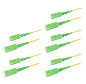 SpeedyFiberTX 5-Pack 1 Meter SC/APC to SC/APC Slim Simplex Riser OFNR Fiber Patch Cable, Corning SMF-28 Singlemode 9/125um Ultra Fiber, OS1/OS2 Compatible SpeedyFiberTX 5-Pack 1 Meter SC/APC to SC/APC Slim Simplex Riser OFNR Fiber Patch Cable, Corning SMF-28 Singlemode 9/125um Ultra Fiber, OS1/OS2 Compatible