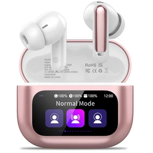 Wireless Earbuds, Bluetooth 5.4 Headphones with Multifunctional Touch Screen, 48H Bass Stereo Ear Buds with ANC/ENC Noise Cancelling/Transparency Mode,IPX7 Earphones with 5 EQ Modes,Rose Gold Wireless Earbuds, Bluetooth 5.4 Headphones with Multifunctional Touch Screen, 48H Bass Stereo Ear Buds with ANC/ENC Noise Cancelling/Transparency Mode,IPX7 Earphones with 5 EQ Modes,Rose Gold
