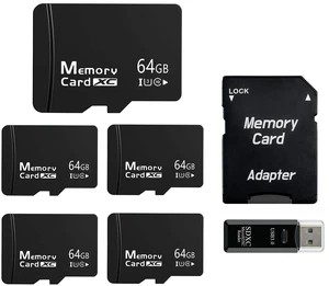 TIDEFORCIX 5-Pack 64GB Micro SD Card for Dashcam & Security Cam U3 V30 A1 TIDEFORCIX 5-Pack 64GB Micro SD Card for Dashcam & Security Cam U3 V30 A1