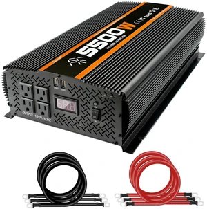 Tebrol 5500W Inverter, 5500W Power Inverter, DC12V to AC 110V/120V, RV Inverter, Truck Power Inverter, Vehicle Power Inverter Tebrol 5500W Inverter, 5500W Power Inverter, DC12V to AC 110V/120V, RV Inverter, Truck Power Inverter, Vehicle Power Inverter
