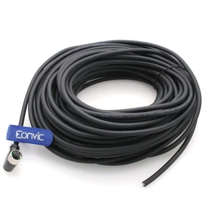 Eonvic Industrial M12 5 Pin Female Aviation Sensor Connector Electrical PVC Cable Right Angle 30M Eonvic Industrial M12 5 Pin Female Aviation Sensor Connector Electrical PVC Cable Right Angle 30M