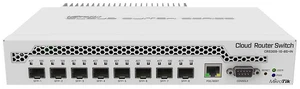 Mikrotik Network Switch CRS309-1G-8S+IN Desktop Switch 1-Port Gigabit Ethernet and 8-Port SFP+ 10Gbps Mikrotik Network Switch CRS309-1G-8S+IN Desktop Switch 1-Port Gigabit Ethernet and 8-Port SFP+ 10Gbps